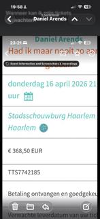 Daniel Arends, Drie personen of meer, April, Toneel