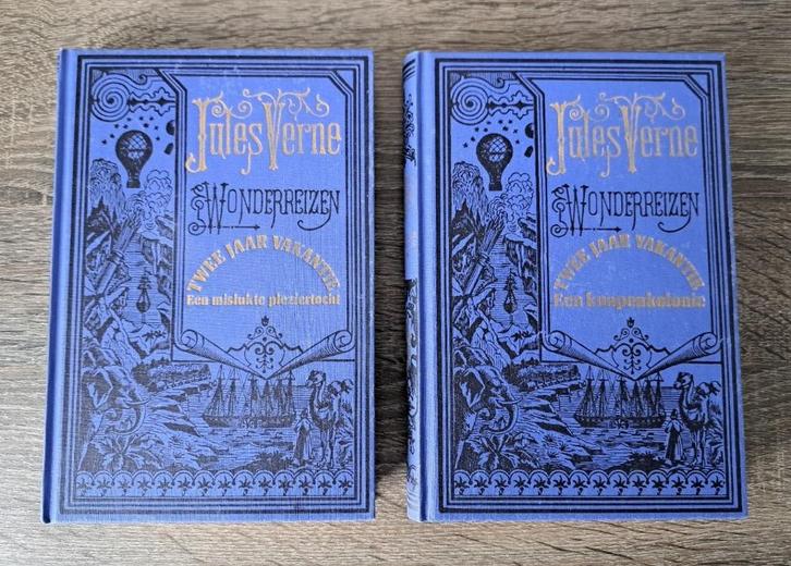 Jules Verne - Twee jaar vakantie - compleet - deel 1 & 2, Boeken, Avontuur en Actie, Zo goed als nieuw, Ophalen of Verzenden