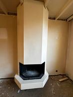 Openhaard met behuizing en rookkanaal, Huis en Inrichting, Haarden, Ophalen, Gebruikt, Inzethaard, Houthaard