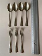 4 lepels, 3 vorken Gowe Alpacca, Antiek en Kunst, Antiek | Bestek, Ophalen of Verzenden