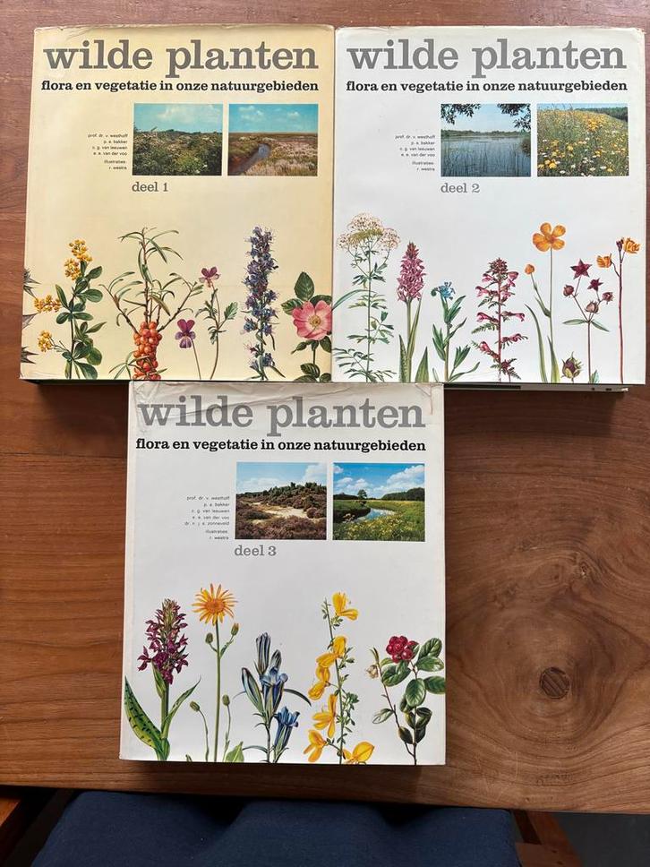 Wilde planten flora en vegetatie in natuurgebieden (3 delen), Boeken, Natuur, Gelezen, Bloemen, Planten en Bomen, Ophalen of Verzenden