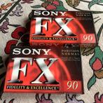 2 Sony Cassette Bandjes Tapes NIEUW IN VERPAKKING, Ophalen of Verzenden, Nieuw in verpakking, 2 t/m 25 bandjes, Origineel