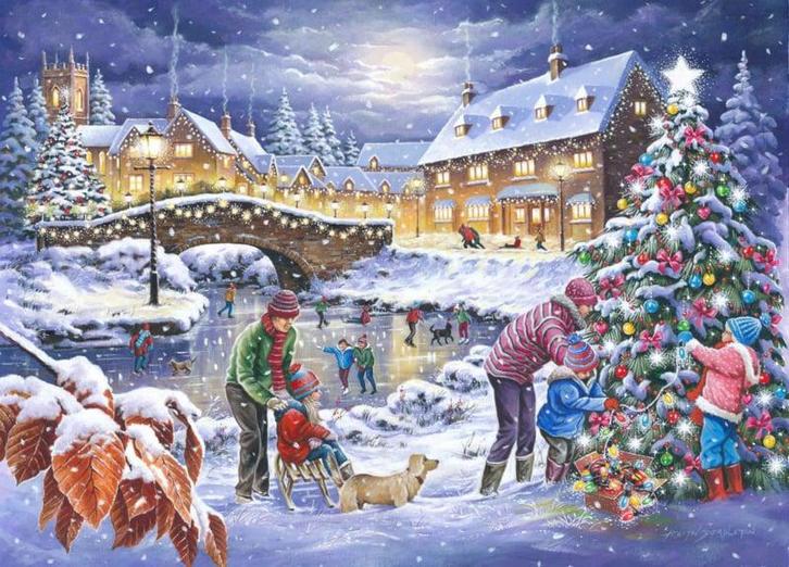 House of Puzzles - Twinkling Lights - 1000 stukjes, Hobby en Vrije tijd, Denksport en Puzzels, Nieuw, Legpuzzel, 500 t/m 1500 stukjes
