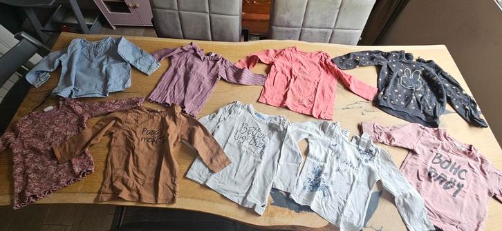 Tshirts meisje lange mouw maat 80 25 items herfst winter, Kinderen en Baby's, Kinderkleding | Kinder-kledingpakketten, Gebruikt