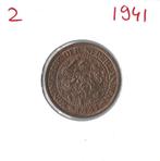 2,5 cent 1941 Wilhelmina, zie foto's, Postzegels en Munten, Munten | Nederland, Ophalen of Verzenden, Koningin Wilhelmina, 1 cent