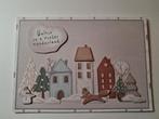 Kaart kerst huisjes met vosje, Ophalen of Verzenden, Nieuw, Kerst