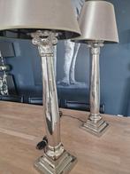 2 Eichholtz tafellampen schemerlampen set chroome, Huis en Inrichting, Gebruikt, Ophalen of Verzenden, 75 cm of meer, Eichholtz richmond Eric kuster stijl colmore