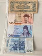 Zuid Korea bankbiljetten, Ophalen of Verzenden, Oost-Azië, Setje