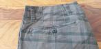 Destressed groene geruite chino en geklede sweatpants, Ophalen, Zo goed als nieuw, Overige maten, Overige kleuren