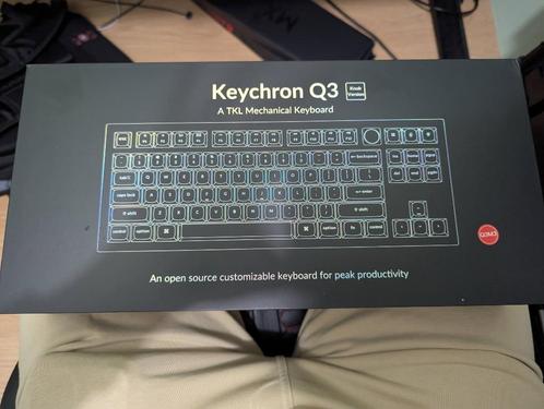Silent Gaming Keyboard Keychron Q3M3 knob + keycaps + switch, Computers en Software, Toetsenborden, Zo goed als nieuw, Qwerty