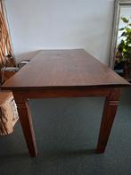 Eettafel teak uit Indonesië, Ophalen, Gebruikt, 150 tot 200 cm, Teakhout