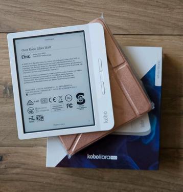 Zgan Kobo Libra H2o ereader met nieuwe sleepcover  beschikbaar voor biedingen