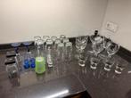 Partij glazen Leffe, Affligem, Amarula, Amaretto, Jupiler, Verzamelen, Glas en Borrelglaasjes, Ophalen, Zo goed als nieuw, Bierglas