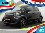 Smart Forfour EQ Comfort PLUS Pano-Dak Camera Navi LED, Automaat, Gebruikt, Elektrische ramen, Zwart