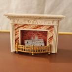 Vintage 70' open haard lundby met mand vol haardhout, Verzamelen, Poppenhuizen en Toebehoren, Ophalen of Verzenden, Zo goed als nieuw