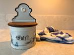 Emaille zoutpot, Ophalen of Verzenden