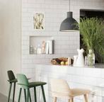 Leuke moderne grijze hanglamp, Muuto ‘unfold’, Huis en Inrichting, Lampen | Hanglampen, Ophalen of Verzenden, Gebruikt, Minder dan 50 cm