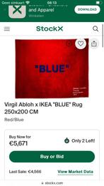 Ikea x virgil abloh markerad rug “Blue”, Huis en Inrichting, Stoffering | Tapijten en Kleden, Ophalen, Rechthoekig