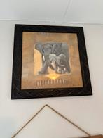 Safari Schilderijen Set 4x 40x40cm, Ophalen, Zo goed als nieuw, Schilderij, Minder dan 50 cm