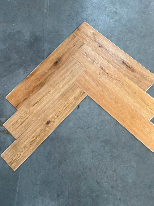 Eiken houten visgraat kant en klaar €26,50 per m2 incl btw, Doe-het-zelf en Verbouw, Vloerdelen en Plavuizen, Zo goed als nieuw