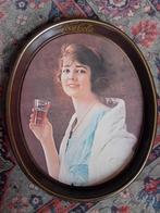 Vintage ovaal Coca-Cola dienblad, Ophalen of Verzenden, Gebruikt, Gebruiksvoorwerp