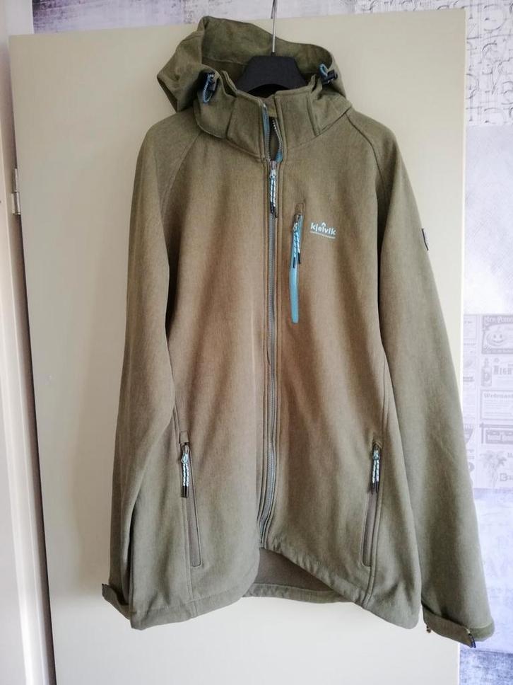 Tussen jas Kjelvik jacco groen/ blauw maat Xl, Kleding | Heren, Jassen | Winter, Zo goed als nieuw, Maat 56/58 (XL), Blauw, Ophalen of Verzenden