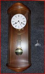 Hermle notenhouten regulateur, Ophalen, Gebruikt, Analoog, Wandklok