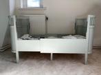 Sebra meegroei bedje misty green, Ophalen, Gebruikt, 70 tot 85 cm, Lattenbodem