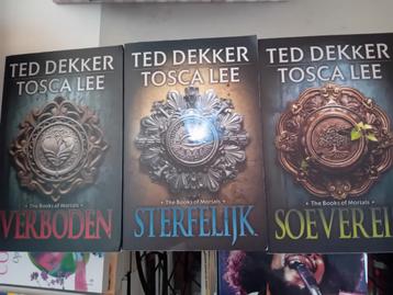 3 boeken ted dekker tosca lee verboden sterfelijk soeverein  beschikbaar voor biedingen