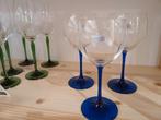 Glasservies Zwiesel Chateau op blauwe voet, Antiek en Kunst, Ophalen of Verzenden