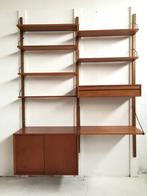 Poul Cadovius by Royal System vintage modulair wandsysteem, Huis en Inrichting, Kasten | Wandmeubels, Gebruikt, 200 cm of meer