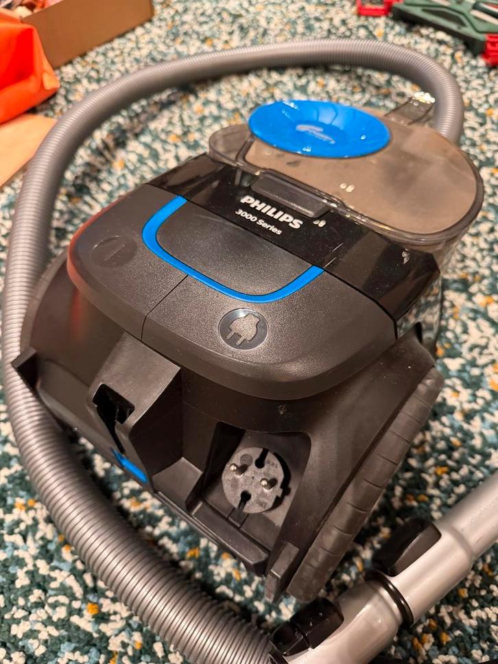 Philips PowerPro Compact 3000 - Gebruikt, Witgoed en Apparatuur, Stofzuigers, Gebruikt, Stofzuiger, 1600 tot 2000 watt, Reservoir