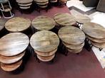 Ronde mangohouten salontafelsets in verschillende kleuren!, 50 tot 100 cm, Minder dan 50 cm, Nieuw, Rond