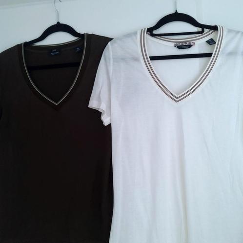 Drie shirts Scotch & soda  groen en wit mt L Xl v hals, Kleding | Dames, T-shirts, Zo goed als nieuw, Maat 46/48 (XL) of groter