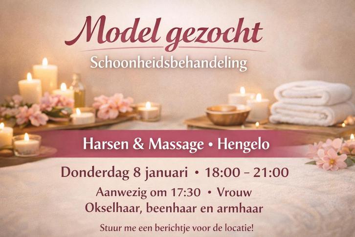 Model gezocht voor schoonheidsbehandeling (opleiding), Vacatures, Vacatures | Modellen