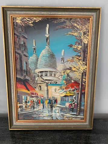 Impressionistisch schilderij Sacré-Cœur, Parijs beschikbaar voor biedingen