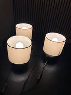 Set van 3 Moderne Tafellampen, Huis en Inrichting, Ophalen, Gebruikt, Stof, Minder dan 50 cm