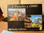 2 puzzels in 1 doos, 1000 st. Clementoni. 3+1 gratis, Ophalen of Verzenden, 500 t/m 1500 stukjes, Zo goed als nieuw, Legpuzzel