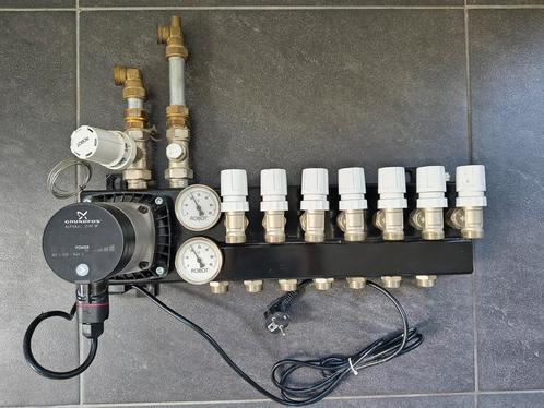 Robot verdeler met 7 groepen en energiezuinige Grundfos pomp, Doe-het-zelf en Verbouw, Verwarming en Radiatoren, Gebruikt, Overige typen