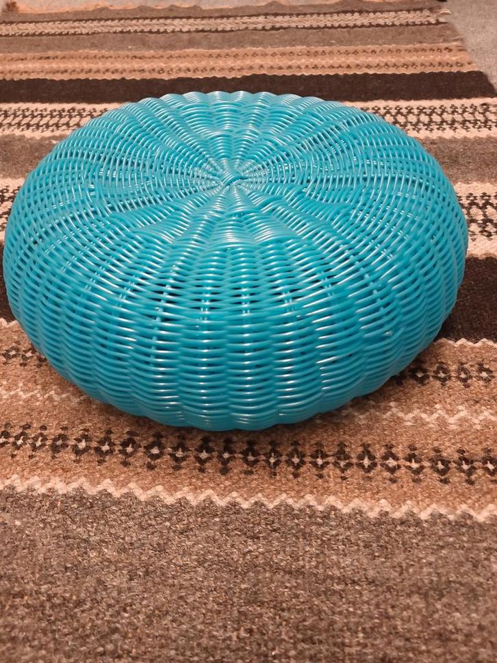 Vintage IKEA Sävö Hocker - Monika Mulder - Topstaat!, Huis en Inrichting, Banken | Voetenbanken en Poefen, Zo goed als nieuw, Minder dan 50 cm