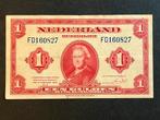 1 gulden Wilhelmina uit 1943 🇳🇱, Ophalen of Verzenden