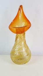 Jack in the Pulpit, geblazen vaas, spaghetti motief.VIT, Tweedehands verkoop, Tweedehands verkoop, Gebruikt, Overige kleuren