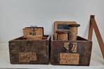 Stoere shabby houten kistjes/ laatjes, Antiek en Kunst, Curiosa en Brocante, Ophalen of Verzenden
