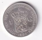 1 Gulden 1924 met randikje, 1 gulden, Verzenden, Zilver, Koningin Wilhelmina