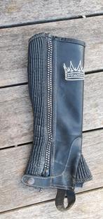 Chaps zwart epplejack met glitter ritslengte 34 cm, Dieren en Toebehoren, Paardrijkleding, Ophalen, Gebruikt, Recreatie, Schoeisel
