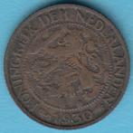 Nederland 1 cent 1930 Wilhelmina, Sch. 992 in munthouder, Koningin Wilhelmina, Ophalen of Verzenden, 1 cent, Losse munt