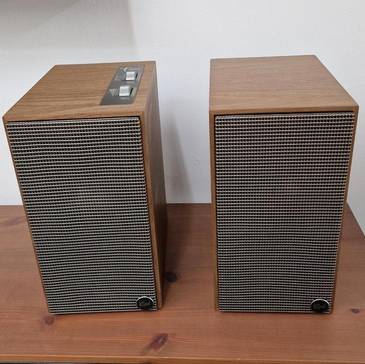 Klipsch The Fives Walnut, Audio, Tv en Foto, Luidsprekers, Zo goed als nieuw, Front, Rear of Stereo speakers, 120 watt of meer