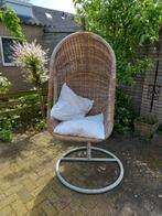 lounge/egg rotan relax stoel, Gebruikt, Ophalen of Verzenden, Rotan