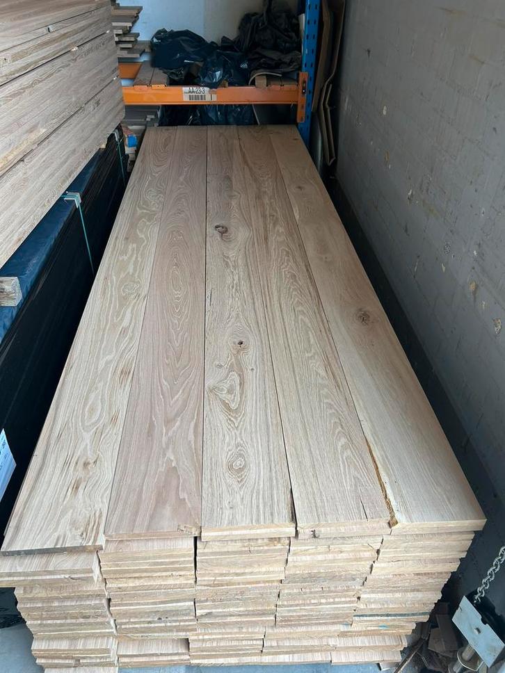 Eiken planken pakket verkoop. 200 mm breed 20 mm geschaafd, Doe-het-zelf en Verbouw, Hout en Planken, Nieuw, Plank, Eiken, 200 tot 250 cm