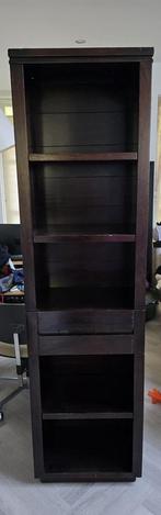 Twee prachtige stevige boekenkast donkerbuin, Huis en Inrichting, Kasten | Boekenkasten, Ophalen, 200 cm of meer, 50 tot 100 cm